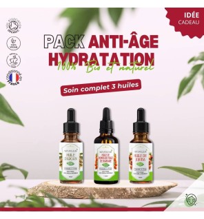 Pack Huiles Anti-Âge - Soin Naturel Bio pour Rides et Hydratation