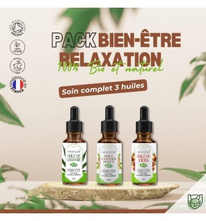 Pack Bien-Être et Relaxation - Huiles Naturelles et Bio pour des Massages Relaxants