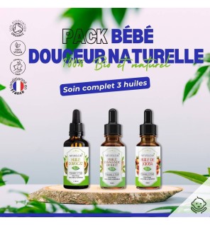 Pack Soins Bébé Douceur Naturelle - Huiles Bio pour la Peau Sensible de Bébé