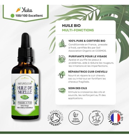 Huile de Nigelle Bio (Cumin Noir)